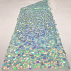 Stretch 9/12/18 mm Sequin Embroidered Stretch Mesh Fabric — fabric photo 2