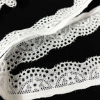 Small Floral Stretch Lace Trim — fabric photo 3