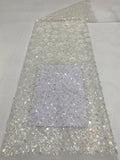 Gradient Foam Bead & 3/7mm Sequin Fabric — fabric photo 2