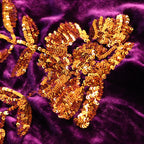 Brocado bordado de terciopelo: un lujo para vestidos de noche y prendas de diseño.