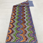 Multicolor Wave 3 mm Sequin Embroidered Bridal Fabric — fabric photo 5