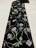 Velvet Embroidered Fabric with Beads and Sequins — fabric photo 6
