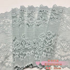 Ditsy Floral Double-Scallop Wide Stretch Nylon Lace Trim 22 cm