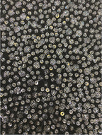 2/4 mm Crystal-Look Sequin & Silver-Bead Embroidered Tulle Mesh Fabric — fabric photo 4