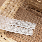 Heart Corded Narrow Lace Trim 2.5 cm — fabric photo 3