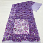 Heavy Bugle Bead & Mixed Sequin Bridal Fabric - Style 60972 — fabric photo 5