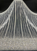 Silver Bead Crystal Embroidered Bridesmaid Fabric — fabric photo 6