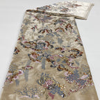 Multicolor Sequin Embroidered Velvet Fabric
