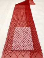 Square Bead & Sequin Embroidered Fabric — fabric photo 3