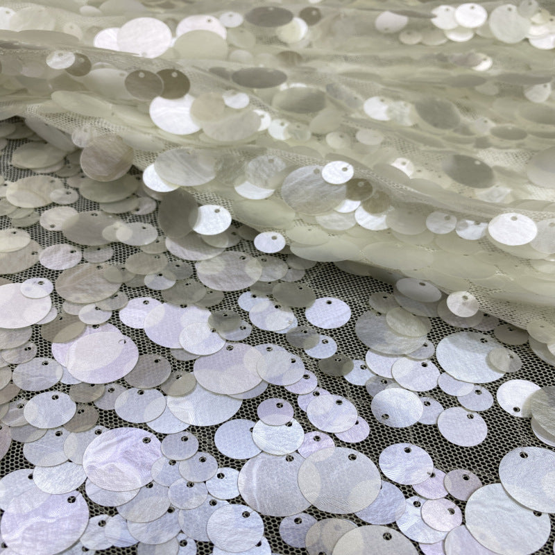 Stretch Mesh with 9–18mm Sequins — fabric photo 3