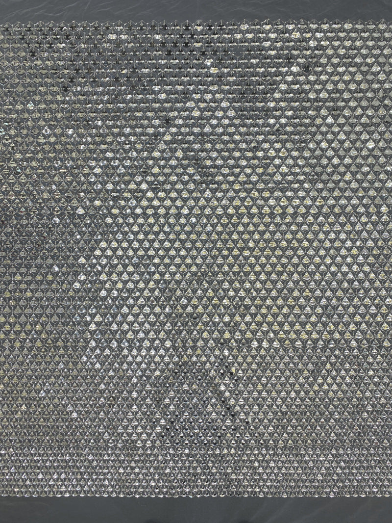 Triangular Sequin Laser Foam Bead Fabric — fabric photo 6