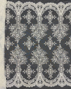 Bugle Bead & 3/7mm Sequin Evening Gown Fabric