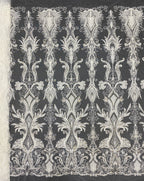 Sequin & Bubble-Bead Embroidered Bridal Fabric – Design 39935