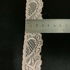 Raised-Texture Stretch Lace Trim 3 cm — fabric photo 2