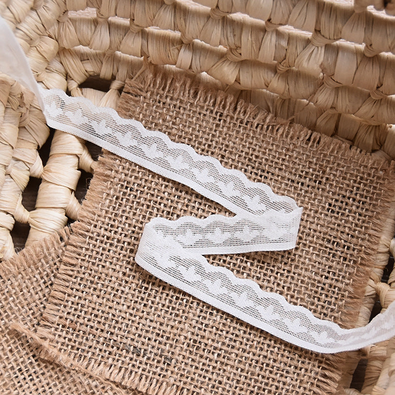 Straight-Edge Narrow Stretch Lace Trim — fabric photo 5