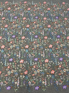 Botanical Appliqué Bridal Fabric — fabric photo 5
