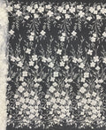Fine Bead Embroidery & 3/4mm Sequin Dress Fabric — fabric photo 6