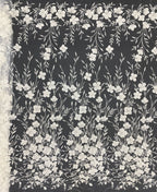 Fine Bead Embroidery & 3/4mm Sequin Dress Fabric — fabric photo 6