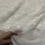 Textured Rope Sequin Embroidered Organza — fabric photo 5