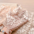 Double-Scallop Wide Stretch Lace Trim 15 cm