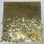 Mixed-Size Sequin Embroidered Stretch Mesh — fabric photo 5