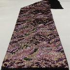 Multicolor Geometric Sequin Embroidered Bridal Fabric — fabric photo 4