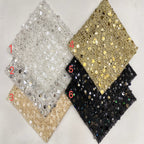9/12/18 mm Sequin Embroidered Guipure Lace Fabric — fabric photo 5