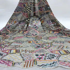 Multicolor Sequin Embroidered Tulle Mesh Fabric — fabric photo 2