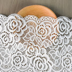 Leaf Stretch Lace Trim 15 cm — fabric photo 2