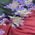 3D Silver-Thread Embroidered Organza Fabric — fabric photo 2
