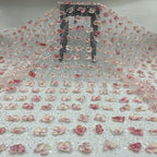 Sequin Embroidered Bridal Fabric – Design 01407 — fabric photo 2