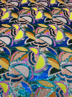 Heavy Sequin Embroidered Stretch Mesh Fabric — fabric photo 3