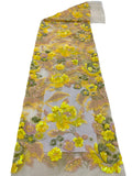 Floral Multicolor Laminated Sequin Fabric — fabric photo 6