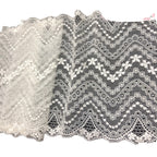 Five-Petal Floral Stretch Lace Trim 18.5 cm — fabric photo 2