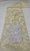Beaded Mesh with 3/7mm Sequin Embroidery — fabric photo 6