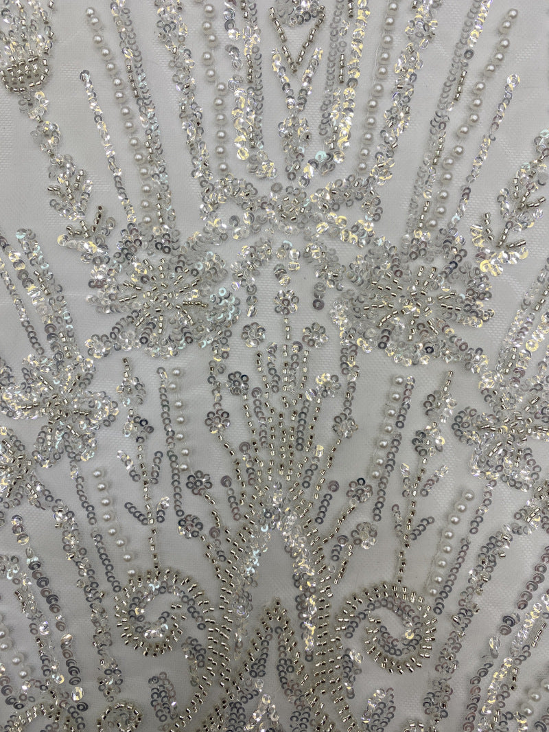 Ornamental Foam Bead 3/4mm Sequin Fabric — fabric photo 5