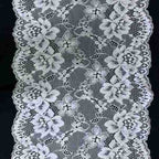 Large Floral Corded Stretch Lace Trim 18 cm — fabric photo 5