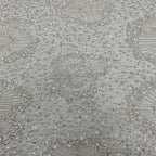 3/5 mm Sequin & Bubble-Bead Embroidered Bridal Fabric – Design 86751 — fabric photo 5