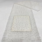 Textured Rope Foam Bead Sequin Embroidery Fabric — fabric photo 2