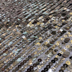 Stretch Sequin Embroidered Stretch Mesh Fabric – Design 12191