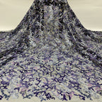 Multicolor 2/3/4/5 mm Layered Sequin Embroidered Tulle Mesh Fabric – Design 46399