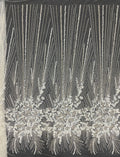 3D Bugle Foam Bead & 3/7mm Sequin Fabric — fabric photo 6