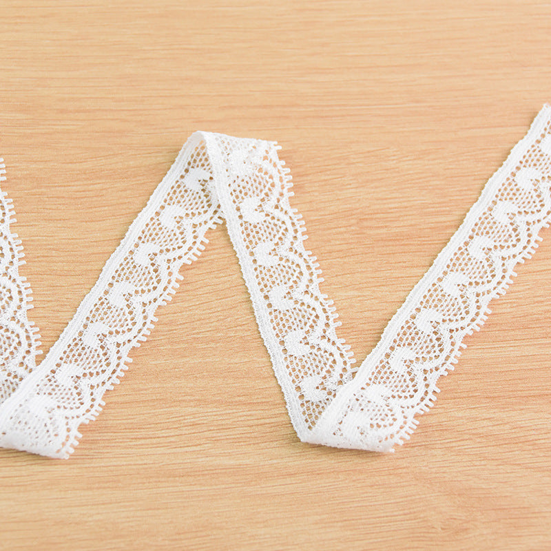 Narrow Stretch Nylon-Spandex Lace Trim 1.8 cm — fabric photo 3