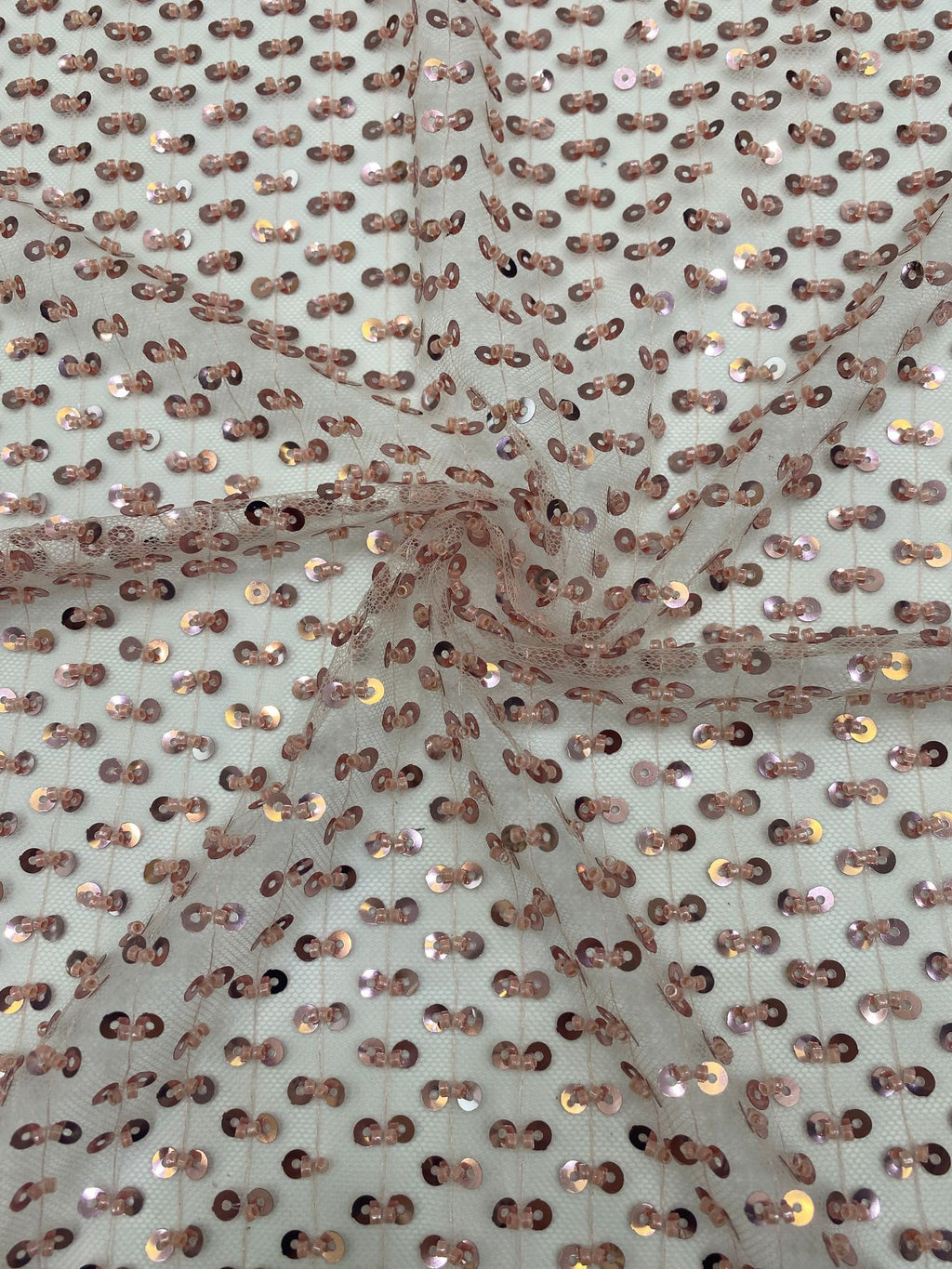 Figure-Eight Bead & 5mm Sequin Embroidery Fabric — fabric photo 6