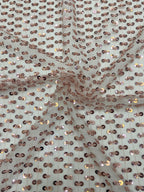 Figure-Eight Bead & 5mm Sequin Embroidery Fabric — fabric photo 6