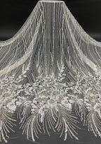 3D Bugle Foam Bead & 3/7mm Sequin Fabric