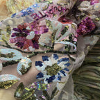 Colorful 4 mm Sequin Embroidered Mesh Fabric — fabric photo 5