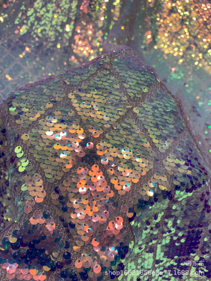 Decorative Embroidery Bridal Fabric — fabric photo 4