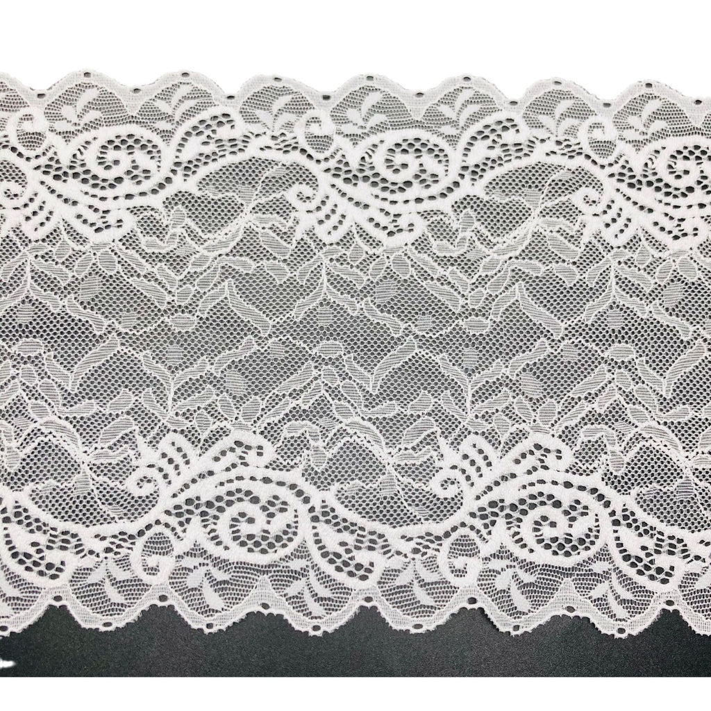 Leaf Stretch Nylon-Spandex Lace Trim — fabric photo 5