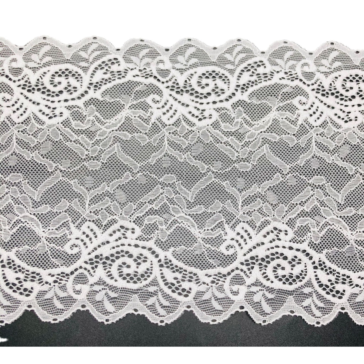 Leaf Stretch Nylon-Spandex Lace Trim — fabric photo 5